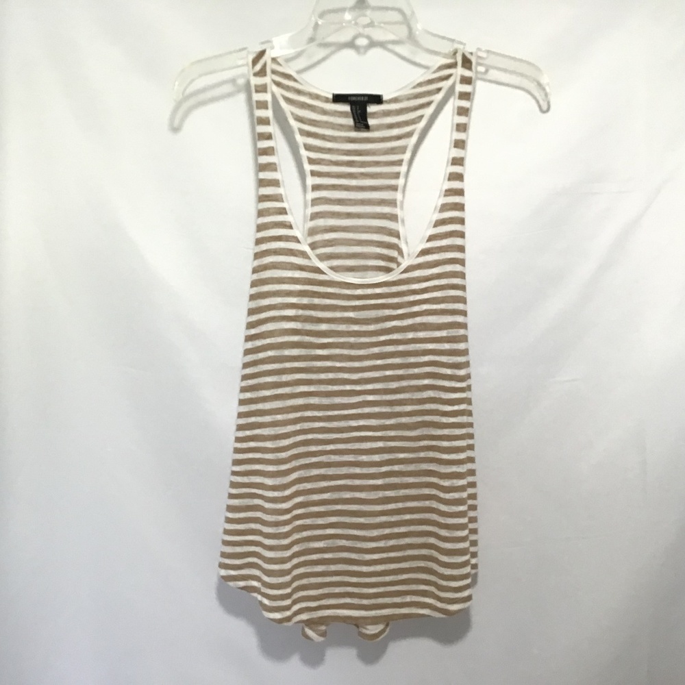 Forever 21 Womens Small Racer Back Striped‎ Tank